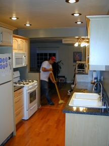photo of kitchen installation