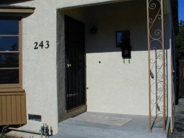 entry into the newly remodeled house