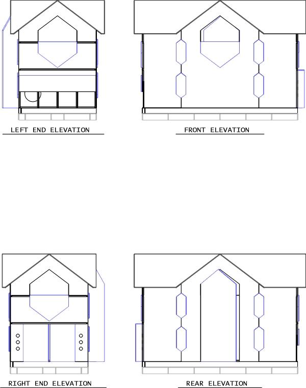 Elevations of Cathouse