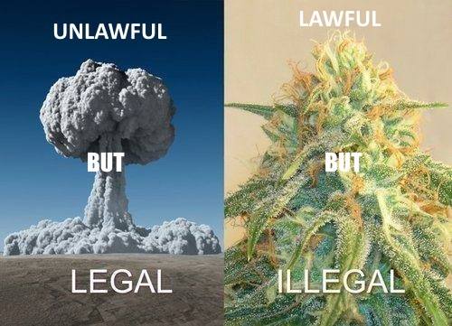 lawful versus legal