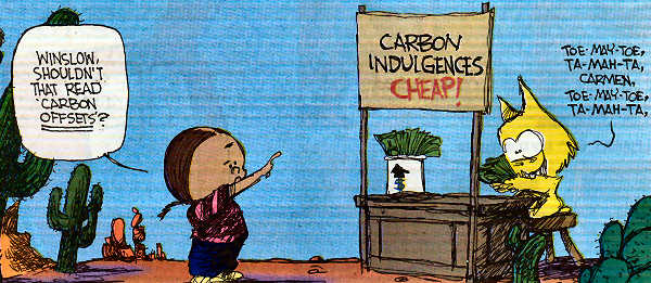 carbon trading is just another name for carbon indulgences