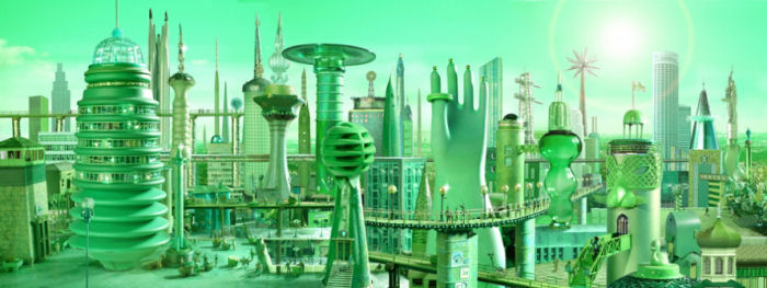 emerald city in the distant future