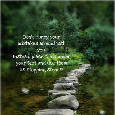 use the stepping stones of error
