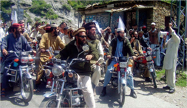 Hell's Angels of the Taliban engineered a revolt in the Swat valley of Pakistan	exploiting profound fissures between a small group of wealthy landlords and their landless tenants.