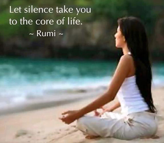 let silence take you to the core of reallity