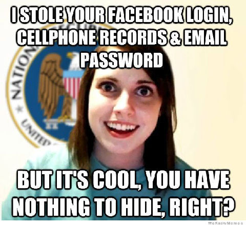 covertly attached NSA meme