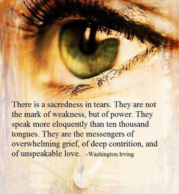 sacredness of tears