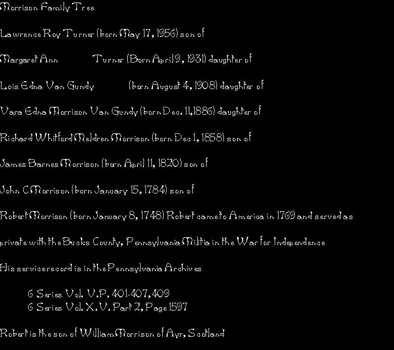 Clan Morrison Family Tree
