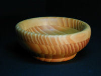 laminated pine wood bowl