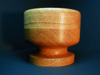 laminated oak wood bowl