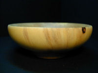 orange heart wood bowl